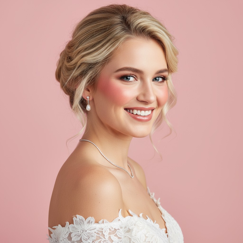 Wavy Wedding Updo Ideas